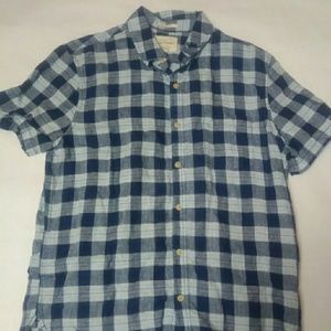Original Lucky Brand mens M classic fit blue plaid
